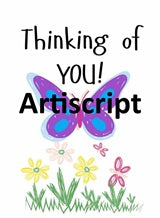 Thinking of You - Butterfly Greeting Card (Printable)