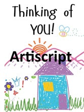 Thinking of You - Whimsical Home Illustration (Printable)